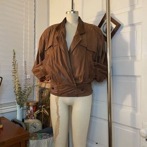 SOLD VTG Adventure Bound Thinsulate 3M Lined Brown Leather Jacket, 1980s